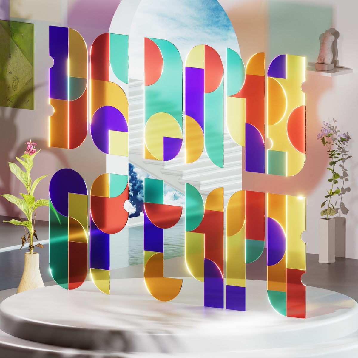 36 Days, composé avec les lettres de la série