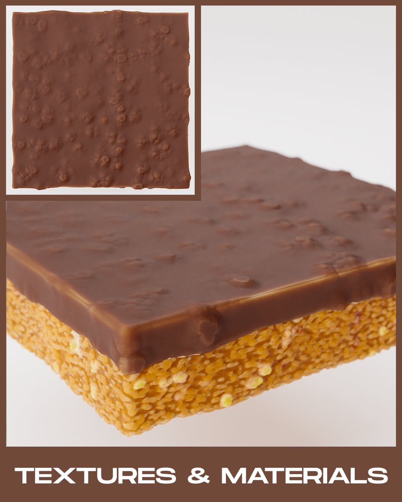 Textures et matières du chocolat et de la barre